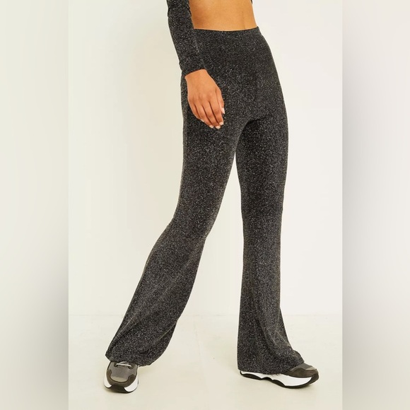 Urban Outfitters Women’s High-Rise Glitter Flare Trousers - Size Small - Picture 1 of 8